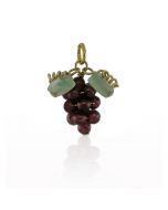 Garnet Grape Charm - Gold Filled