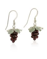 Garnet Grape Earrings