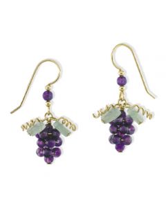 Amethyst Grape Earrings