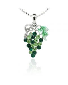 Green Crystal Grape Pendant