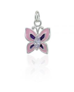 Butterfly Silver Charm