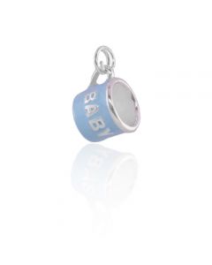 Blue Baby Cup Silver Charm