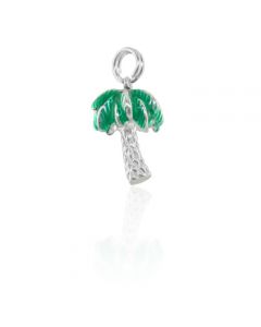 Palm Tree Silver Charm