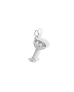 Wine Glass Charm - Sterling Silver